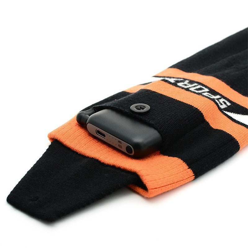 Warm socks for winter, electrically heated socks with USB charging, long tube - VoltraWear