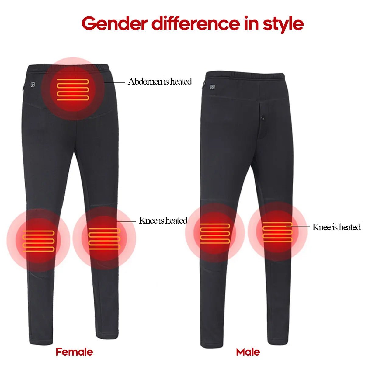 Women Men Winter Outdoor Heated Pants - VoltraWear